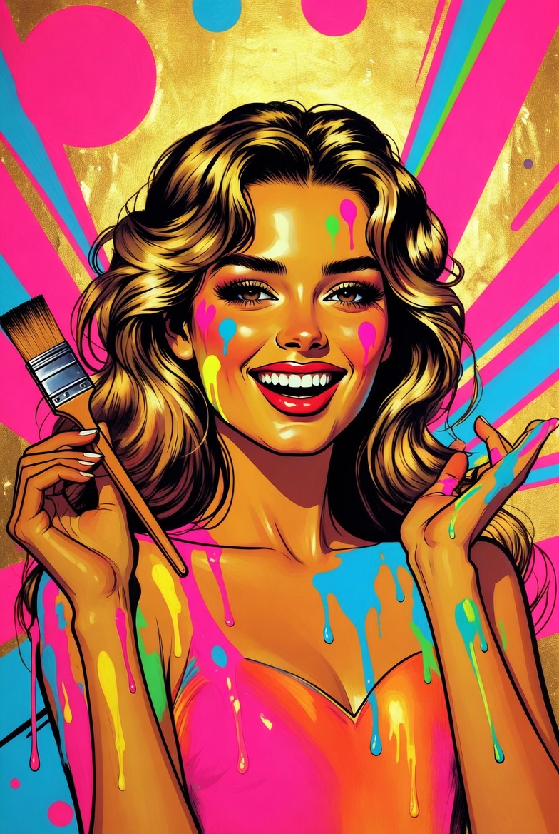 Brianna - The Bold One in fun cartoon pop art style